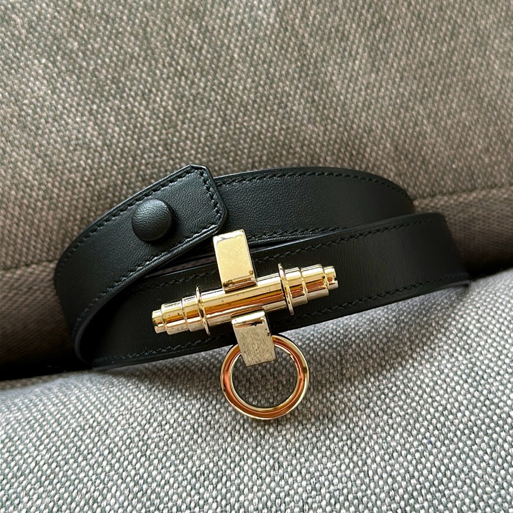 Givenchy Obsedia leather wrap bracelet
